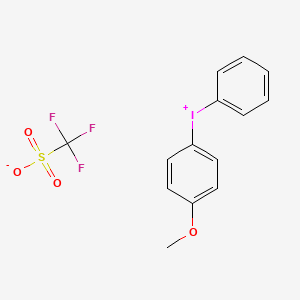 B1596822 (4-Methoxyphenyl)(phenyl)iodonium trifluoromethanesulfonate CAS No. 115298-63-0