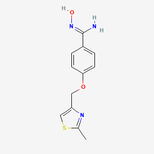 molecular formula C12H13N3O2S B1596826 (Z)-N'-羟基-4-[(2-甲基-1,3-噻唑-4-基)甲氧基]苯-1-甲酰胺 CAS No. 306935-19-3