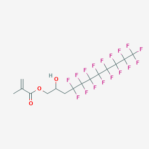 molecular formula C15H11F17O3 B1596828 4,4,5,5,6,6,7,7,8,8,9,9,10,10,11,11,11-十七氟-2-羟基十一烷基 2-甲基丙-2-烯酸酯 CAS No. 93706-76-4
