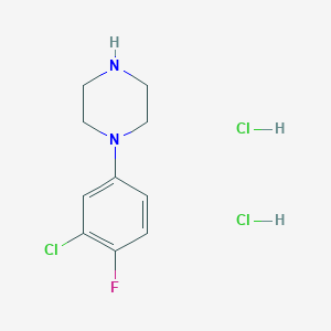 molecular formula C10H12ClFN2 B1596831 1-(3-氯-4-氟苯基)哌嗪二盐酸盐 CAS No. 827614-46-0