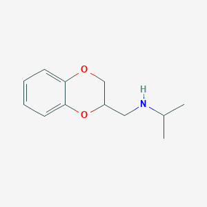 B1596844 N-((2,3-Dihydrobenzo[b][1,4]dioxin-2-yl)methyl)propan-2-amine CAS No. 21398-64-1