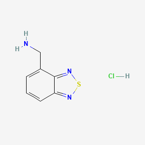 molecular formula C7H8ClN3S B1596848 苯并[c][1,2,5]噻二唑-4-基甲胺盐酸盐 CAS No. 830330-21-7