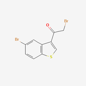 B1596850 2-Bromo-1-(5-bromo-3-benzo[b]thienyl)ethanone CAS No. 850375-12-1