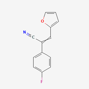 B1596858 2-(4-Fluorophenyl)-3-(furan-2-yl)prop-2-enenitrile CAS No. 871126-30-6