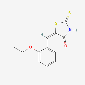 molecular formula C12H11NO2S2 B1596859 (5E)-5-(2-乙氧基亚苄基)-2-巯基-1,3-噻唑-4(5H)-酮 CAS No. 6319-50-2