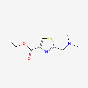 molecular formula C9H14N2O2S B1596864 Ethyl 2-((dimethylamino)methyl)thiazole-4-carboxylate CAS No. 82586-66-1