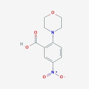 molecular formula C11H12N2O5 B1596870 2-Morpholino-5-nitrobenzoic acid CAS No. 4036-83-3