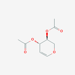molecular formula C9H12O5 B1596876 3,4-二-O-乙酰基-L-阿拉伯糖醛 CAS No. 3945-18-4