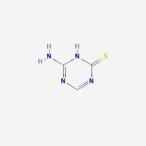 molecular formula C3H4N4S B1596878 4-Amino-1,3,5-triazin-2-tiol CAS No. 36469-86-0