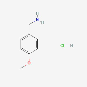 molecular formula C8H12ClNO B1596888 (4-甲氧基苯基)甲胺盐酸盐 CAS No. 17061-61-9