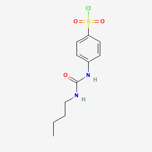 B1596895 4-(3-Butyl-ureido)-benzenesulfonyl chloride CAS No. 99857-81-5