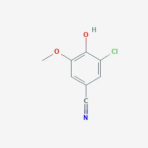 molecular formula C8H6ClNO2 B1596965 3-Chloro-4-hydroxy-5-methoxybenzonitrile CAS No. 5485-88-1