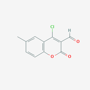 molecular formula C11H7ClO3 B1596969 4-氯-3-甲酰-6-甲基香豆素 CAS No. 51069-84-2