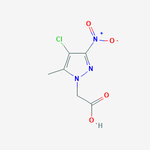 B1596970 (4-chloro-5-methyl-3-nitro-1H-pyrazol-1-yl)acetic acid CAS No. 351996-53-7