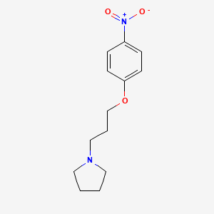 molecular formula C13H18N2O3 B1596983 1-(3-(4-Nitrophenoxy)propyl)pyrrolidine CAS No. 92033-81-3