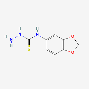 molecular formula C8H9N3O2S B1596992 4-(3,4-Methylenedioxyphenyl)-3-thiosemicarbazide CAS No. 206761-71-9