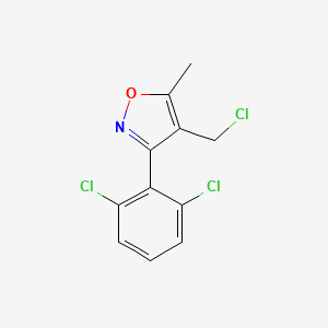 molecular formula C11H8Cl3NO B1597001 4-Chloromethyl-3-(2,6-dichlorophenyl)-5-methylisoxazole CAS No. 303225-22-1