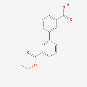 molecular formula C17H16O4 B1597014 Biphenyl-3,3'-dicarboxylic acid 3-isopropyl ester CAS No. 728918-79-4