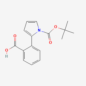 molecular formula C16H17NO4 B1597016 2-[1-[(2-methylpropan-2-yl)oxycarbonyl]pyrrol-2-yl]benzoic Acid CAS No. 669713-99-9