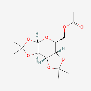 molecular formula C14H22O7 B1597025 6-O-Acetyl-1,2:3,4-DI-O-isopropylidene-alpha-D-galactopyranose CAS No. 4860-78-0
