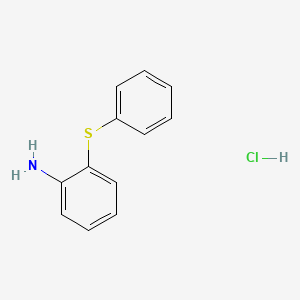 molecular formula C12H12ClNS B1597027 2-(Phenylthio)aniline hydrochloride CAS No. 6764-13-2