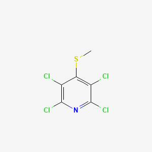 molecular formula C6H3Cl4NS B1597031 Pyridine, 2,3,5,6-tetrachloro-4-(methylthio)- CAS No. 22963-62-8