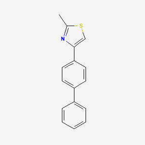 molecular formula C16H13NS B1597035 4-(4-联苯基)-2-甲基噻唑 CAS No. 24864-19-5