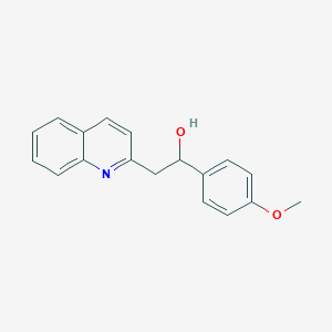 molecular formula C18H17NO2 B1597039 1-(4-甲氧基苯基)-2-(喹啉-2-基)乙醇 CAS No. 94004-77-0