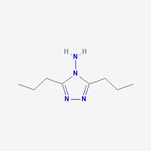 molecular formula C8H16N4 B1597053 3,5-Dipropyl-1,2,4-triazol-4-ylamine CAS No. 46054-70-0