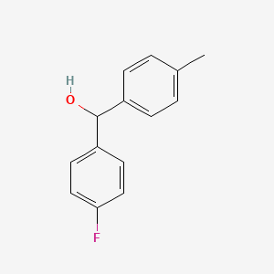 molecular formula C14H13FO B1597056 4-Fluoro-4'-methylbenzhydrol CAS No. 345-91-5