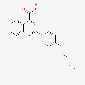 molecular formula C22H23NO2 B1597058 2-(4-Hexylphenyl)quinoline-4-carboxylic acid CAS No. 87208-88-6