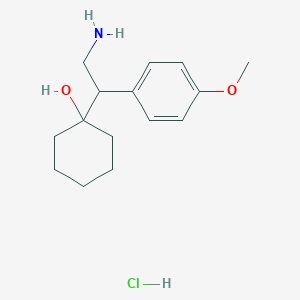 molecular formula C15H24ClNO2 B159708 1-(2-氨基-1-(4-甲氧基苯基)乙基)环己醇盐酸盐 CAS No. 130198-05-9