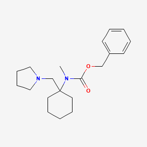molecular formula C20H30N2O2 B1597120 苄基甲基(1-(吡咯啉-1-基甲基)环己基)氨基甲酸酯 CAS No. 675602-75-2