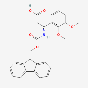 molecular formula C26H25NO6 B1597129 Fmoc-(R)-3-氨基-3-(2,3-二甲氧基苯基)丙酸 CAS No. 511272-39-2