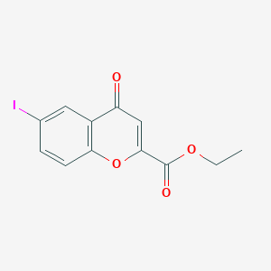 molecular formula C12H9IO4 B1597154 6-碘-4-氧代-4H-色烯-2-羧酸乙酯 CAS No. 35204-44-5