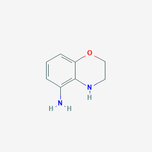 molecular formula C8H10N2O B159716 3,4-二氢-2H-苯并[B][1,4]恶杂环-5-胺 CAS No. 137469-91-1