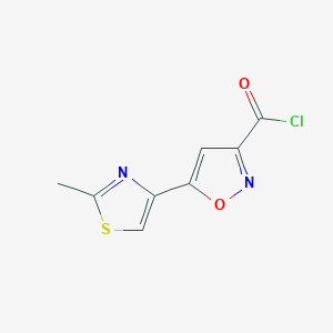 5-(2-Methyl-1,3-thiazol-4-yl)-1,2-oxazole-3-carbonyl chloride