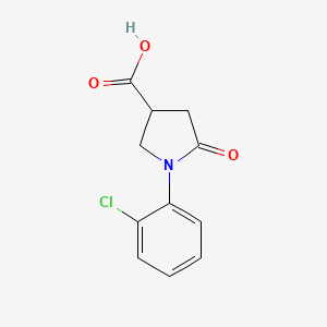 molecular formula C11H10ClNO3 B1597198 1-(2-氯苯基)-5-氧代吡咯烷-3-羧酸 CAS No. 91349-19-8