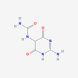molecular formula C5H7N5O3 B015972 2-氨基-5-脲基-4,6-嘧啶二酮 CAS No. 21823-25-6