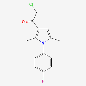 molecular formula C14H13ClFNO B1597228 2-氯-1-[1-(4-氟苯基)-2,5-二甲基-1H-吡咯-3-基]-1-乙酮 CAS No. 304685-89-0