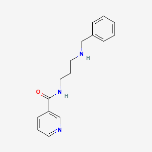 molecular formula C16H20N3O+ B1597229 N-[3-(苄氨基)丙基]吡啶-3-甲酰胺 CAS No. 435345-20-3