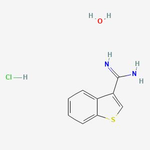 molecular formula C9H9ClN2S B1597234 苯并[b]噻吩-3-甲酰胺盐酸盐水合物 CAS No. 465515-36-0