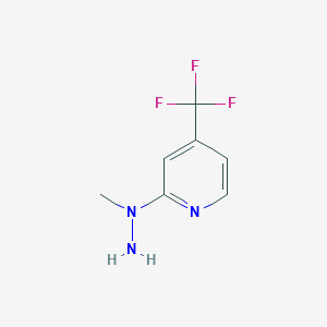molecular formula C7H8F3N3 B1597235 2-(1-甲基肼基)-4-(三氟甲基)吡啶 CAS No. 208720-09-6