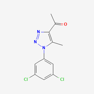 molecular formula C11H9Cl2N3O B1597238 1-[1-(3,5-dichlorophenyl)-5-methyl-1H-1,2,3-triazol-4-yl]ethan-1-one CAS No. 667865-24-9