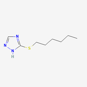 B1597239 3-(Hexylthio)-1H-1,2,4-triazole CAS No. 74682-60-3