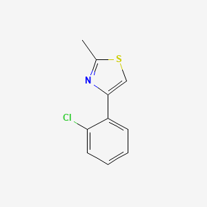 molecular formula C10H8ClNS B1597240 4-(2-氯苯基)-2-甲基噻唑 CAS No. 777853-12-0