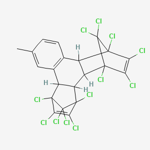 molecular formula C21H10Cl12 B1597251 1,2,3,4,5,6,7,8,13,13,14,14-Dodecachloro-1,4,4a,4b,5,8,8a,12b-octahydro-10-methyl-1,4:5,8-dimethanotriphenylene CAS No. 4605-91-8