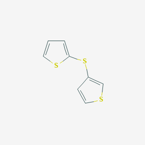 molecular formula C8H6S3 B1597258 2-(3-Thienylthio)thiophene CAS No. 3807-37-2