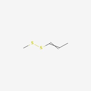 molecular formula C4H8S2 B1597267 1-丙烯基甲基二硫化物 CAS No. 5905-47-5