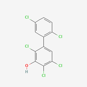 molecular formula C12H5Cl5O B1597296 联苯-3-醇，2,2',4,5,5'-五氯- CAS No. 69278-58-6